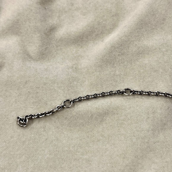 Set of 2 New Pandora Sterling Silver and Grey Pearl Earring and Necklace - Picture 10 of 16
